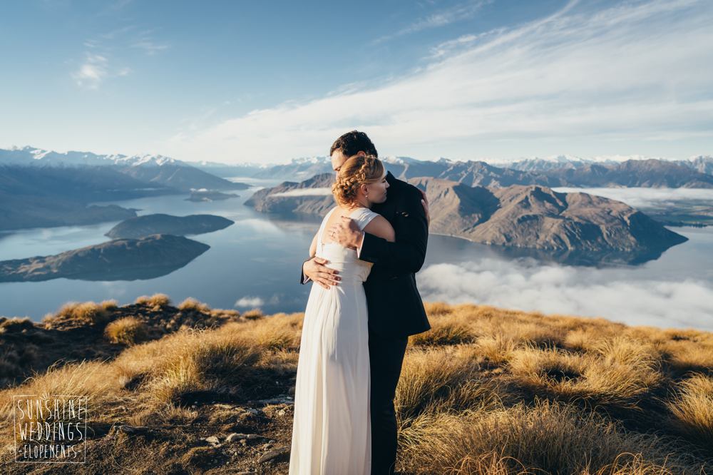 Coromandel Peak mountain wedding photography