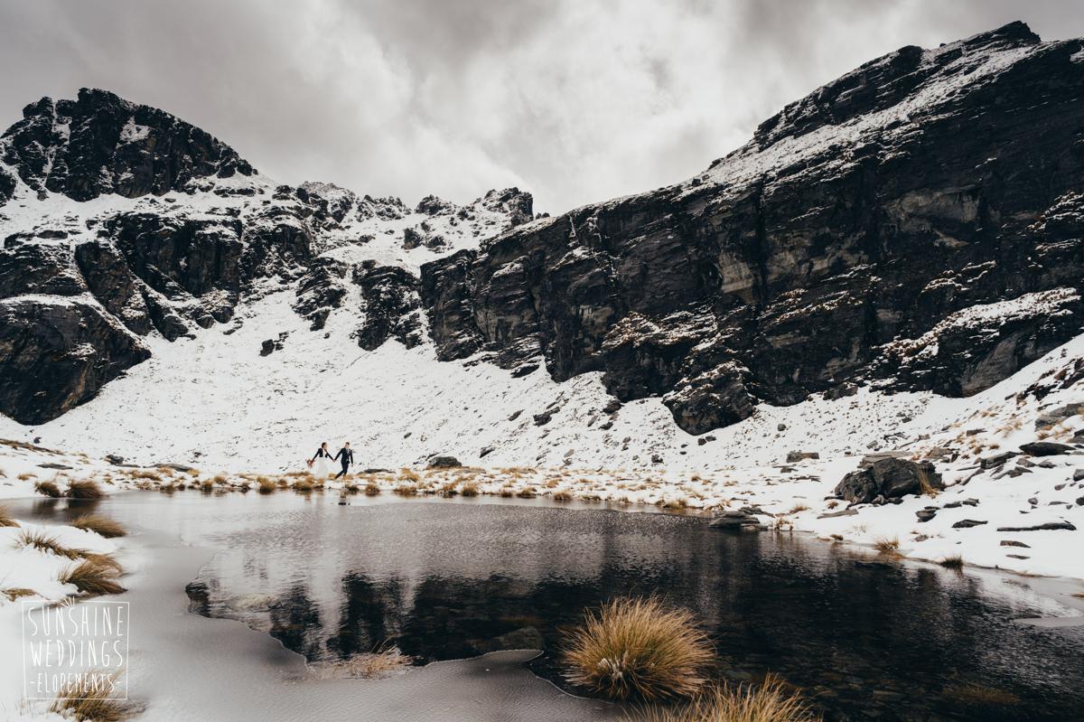 cecil peak mountain wedding nz